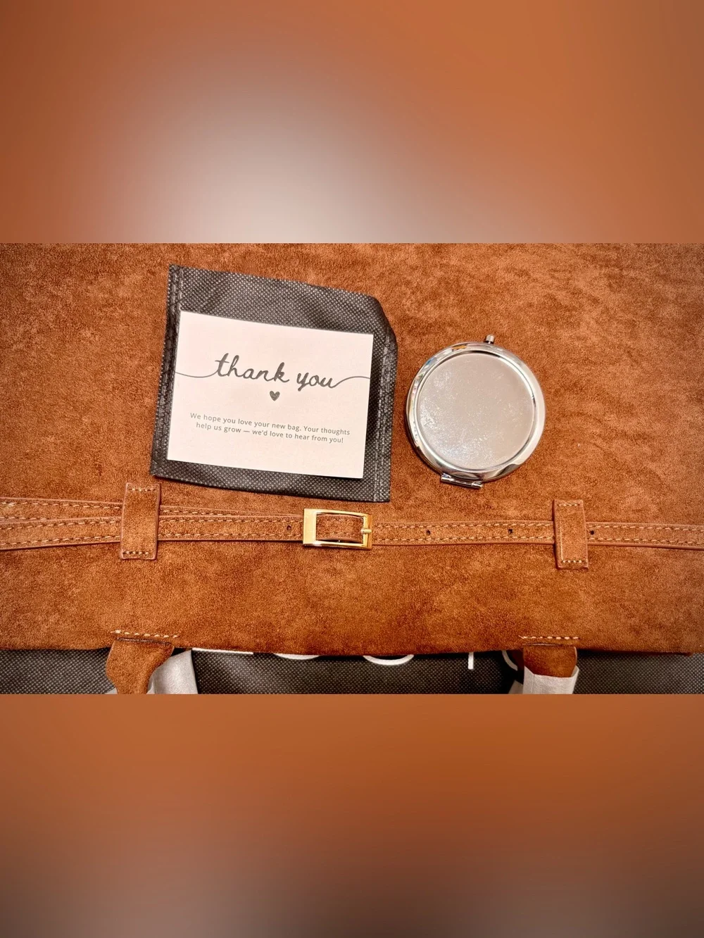 Vintage Suede Tote/Top-Handle Satchel in Brown
